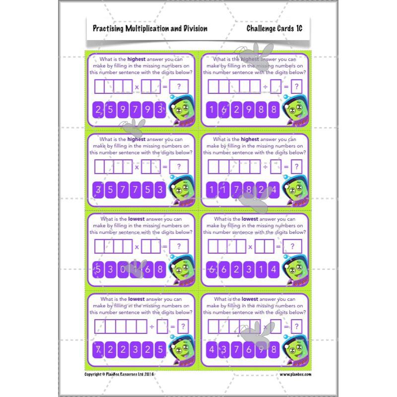 PlanBee Practising Multiplication & Division - Year 6 Maths Lesson Planning