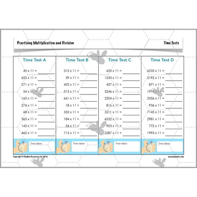 PlanBee Practising Multiplication & Division - Year 6 Maths Lesson Planning