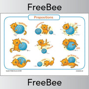PlanBee Free Prepositions Poster Downloadable Resource by PlanBee