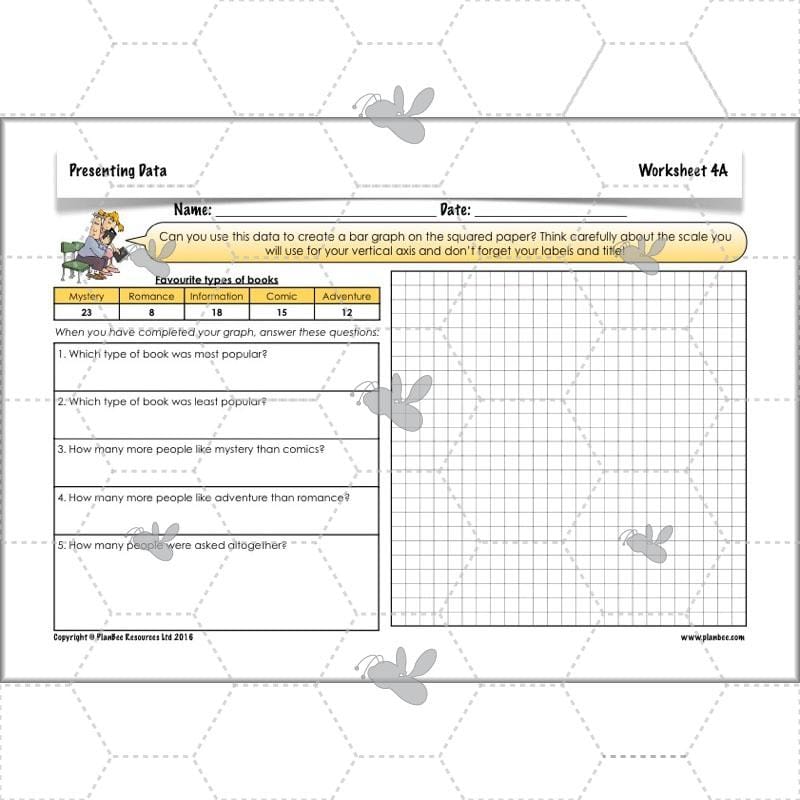 PlanBee Presenting Data Year 4 Statistics Lessons by PlanBee