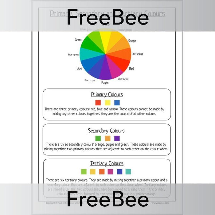 PlanBee Colour Wheel Template KS2 | FREE Template and Poster