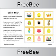 PlanBee FREE Printable Easter Bingo Game by PlanBee