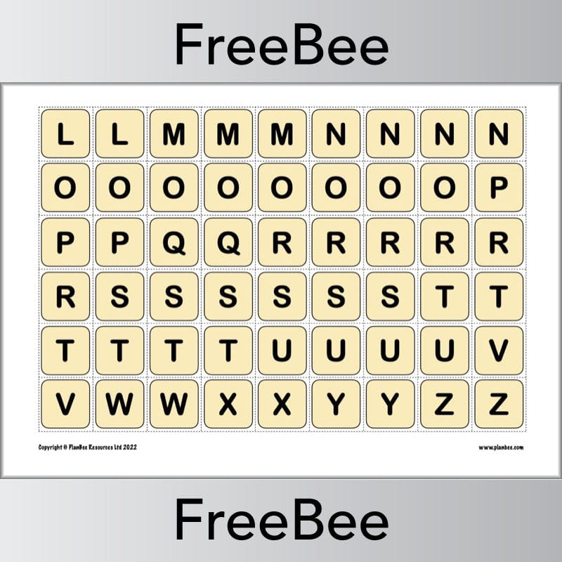 Printable Alphabet Letter Tiles