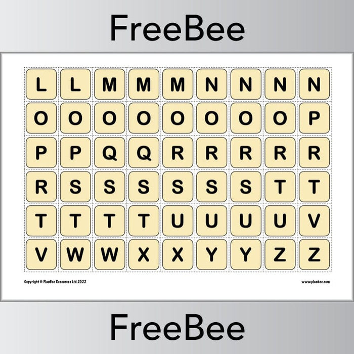 FREE Printable Letter Tiles | PlanBee free-printable-letter-tiles-planbee