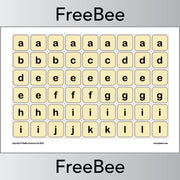 FREE Printable Letter Tiles | PlanBee