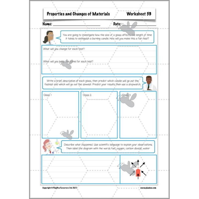 PlanBee Properties and Changes of Materials Year 5 Science | PlanBee