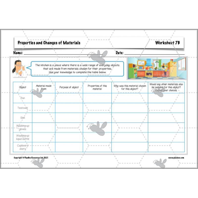 PlanBee Properties and Changes of Materials Year 5 Science | PlanBee