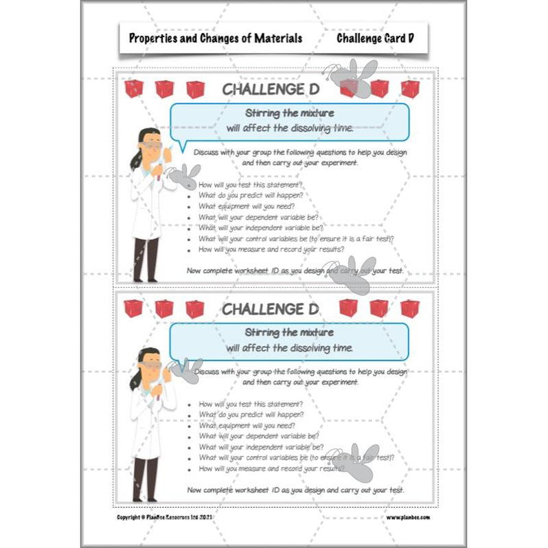 Properties and Changes of Materials Year 5 Science | PlanBee