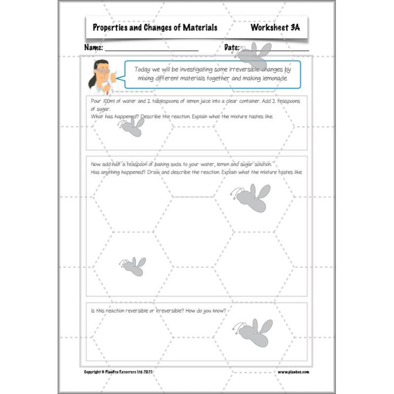 PlanBee Properties and Changes of Materials Year 5 Science | PlanBee