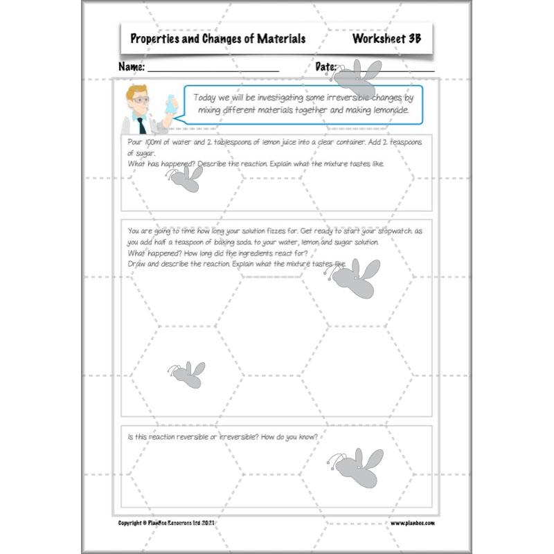 PlanBee Properties and Changes of Materials Year 5 Science | PlanBee
