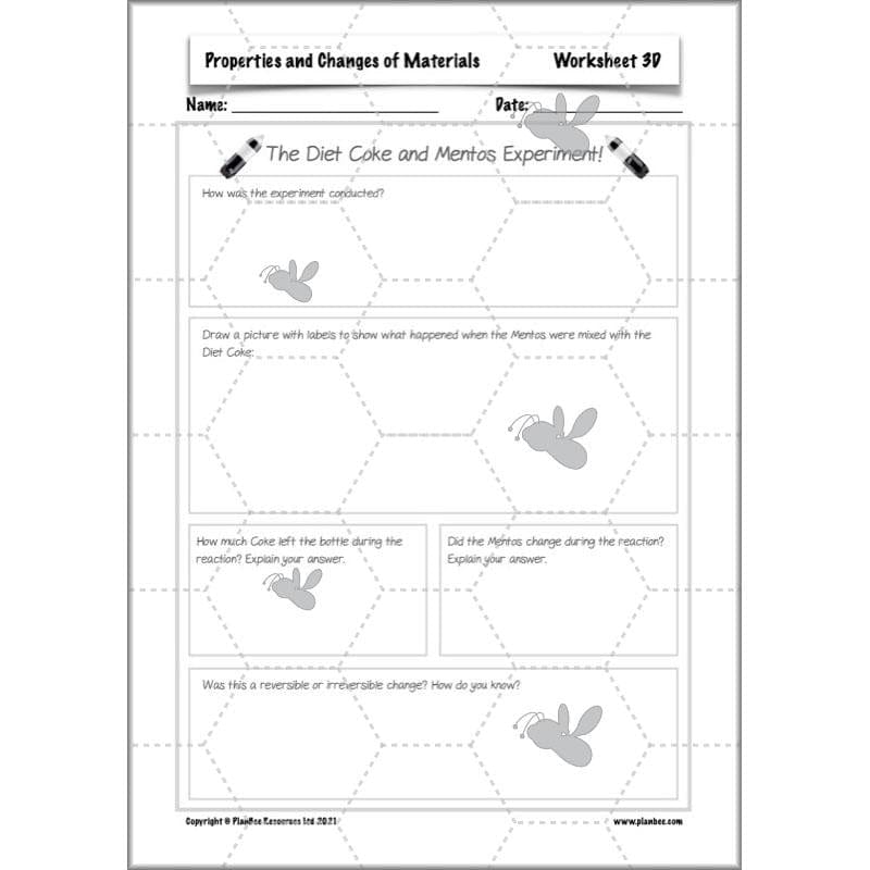 PlanBee Properties and Changes of Materials Year 5 Science | PlanBee