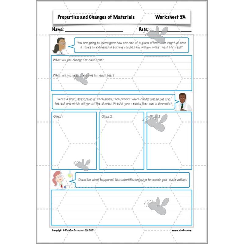 PlanBee Properties and Changes of Materials Year 5 Science | PlanBee