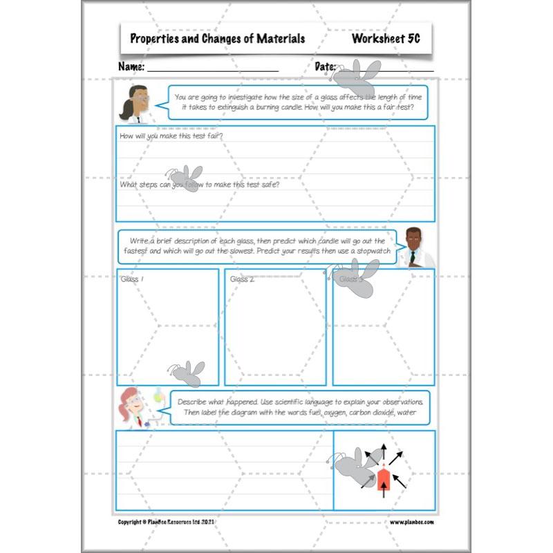 PlanBee Properties and Changes of Materials Year 5 Science | PlanBee