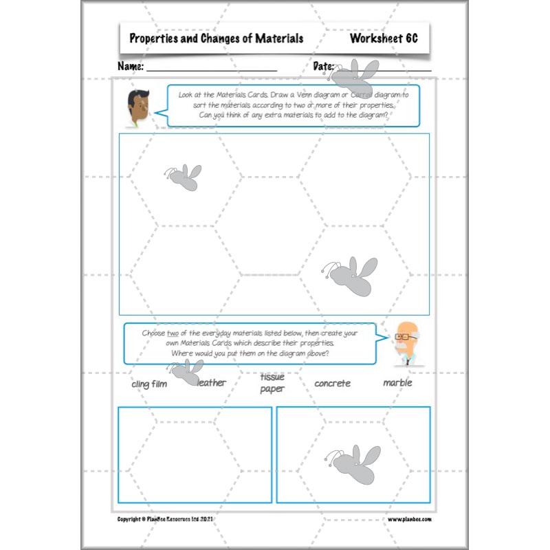 PlanBee Properties and Changes of Materials Year 5 Science | PlanBee