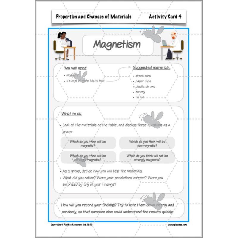 PlanBee Properties and Changes of Materials Year 5 Science | PlanBee