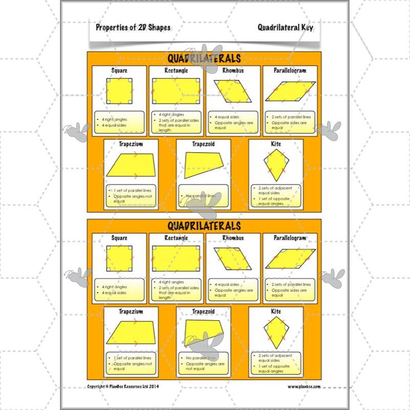PlanBee Year 4 Properties of 2D Shapes KS2 Maths by PlanBee