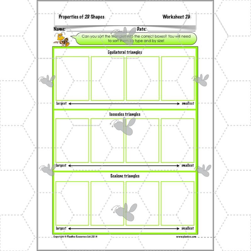 PlanBee Year 4 Properties of 2D Shapes KS2 Maths by PlanBee