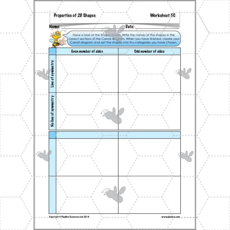 PlanBee Year 4 Properties of 2D Shapes KS2 Maths by PlanBee