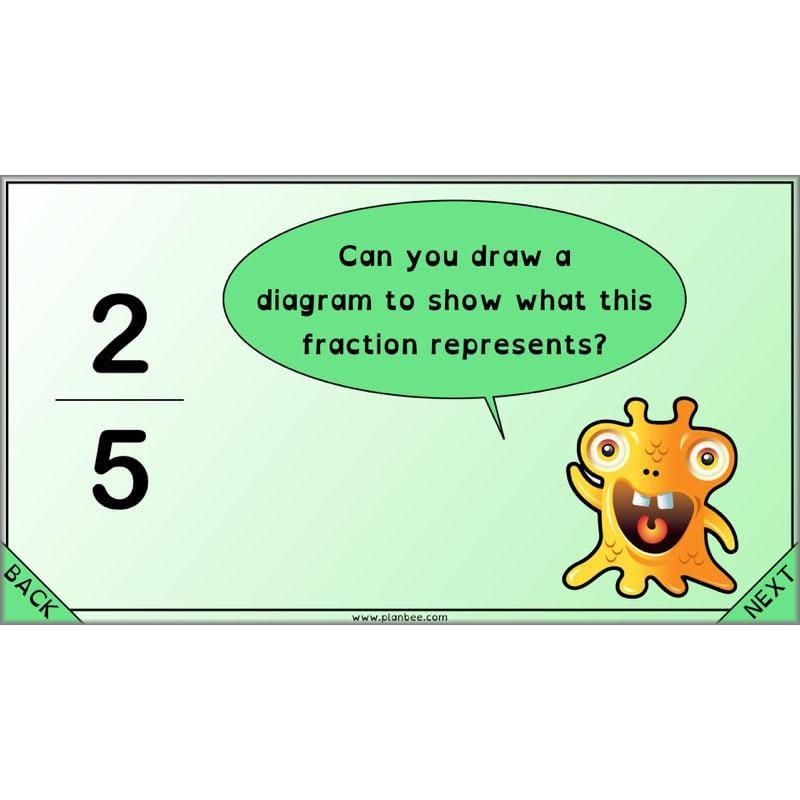 PlanBee Proportion Problems: Year 4 fractions problem solving