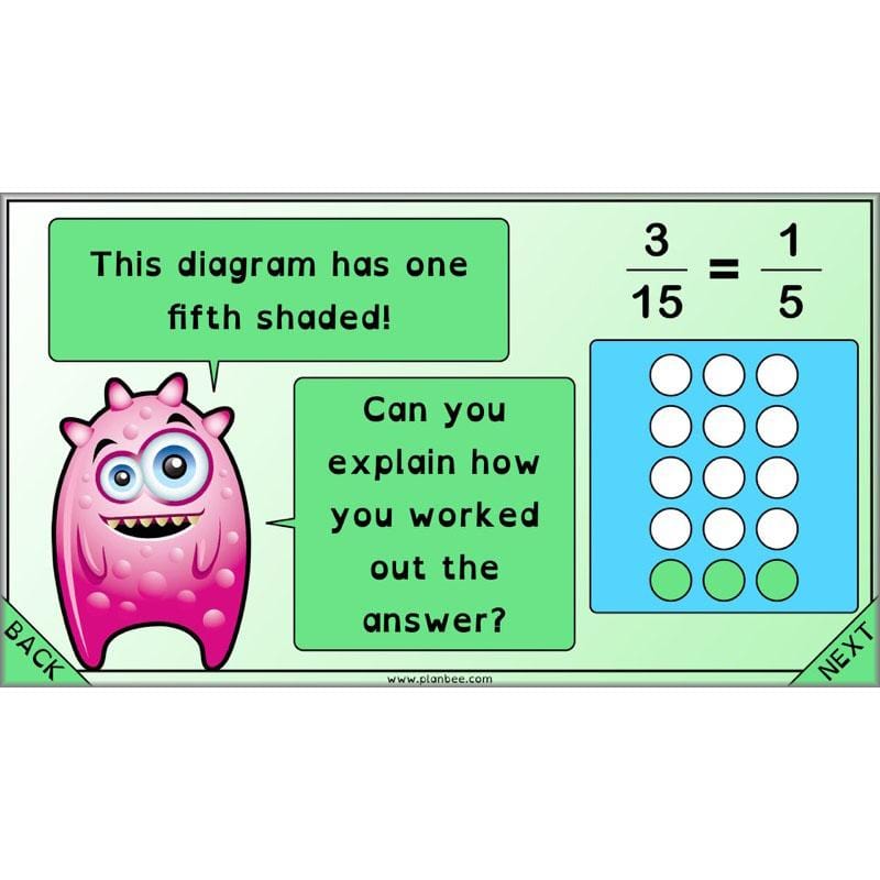 PlanBee Proportion Problems: Year 4 fractions problem solving