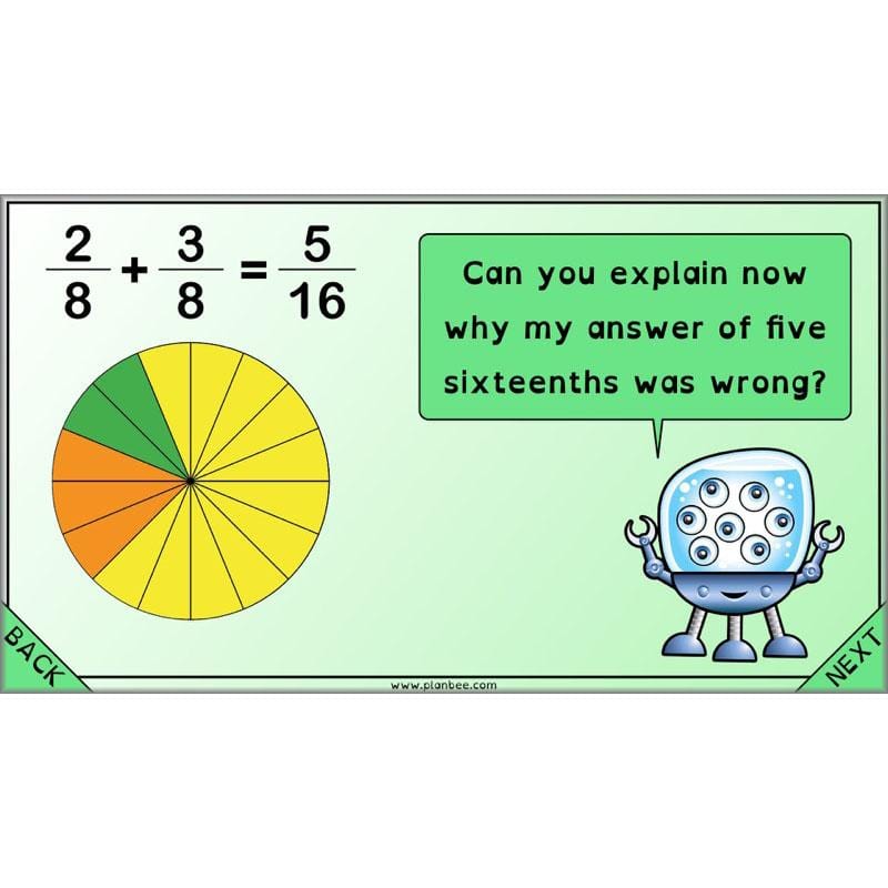 PlanBee Proportion Problems: Year 4 fractions problem solving