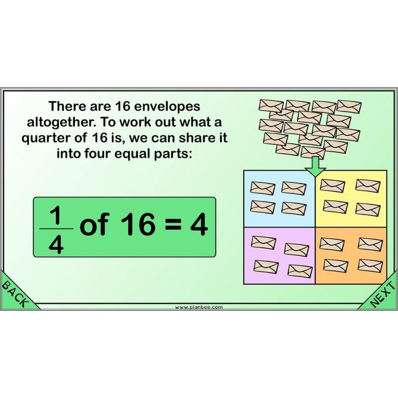 PlanBee Proportion Problems: Year 4 fractions problem solving