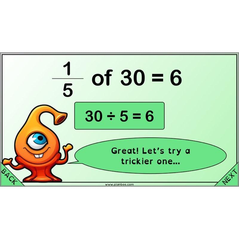 PlanBee Proportion Problems: Year 4 fractions problem solving