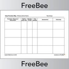 Free SEN Provision Map Template by PlanBee