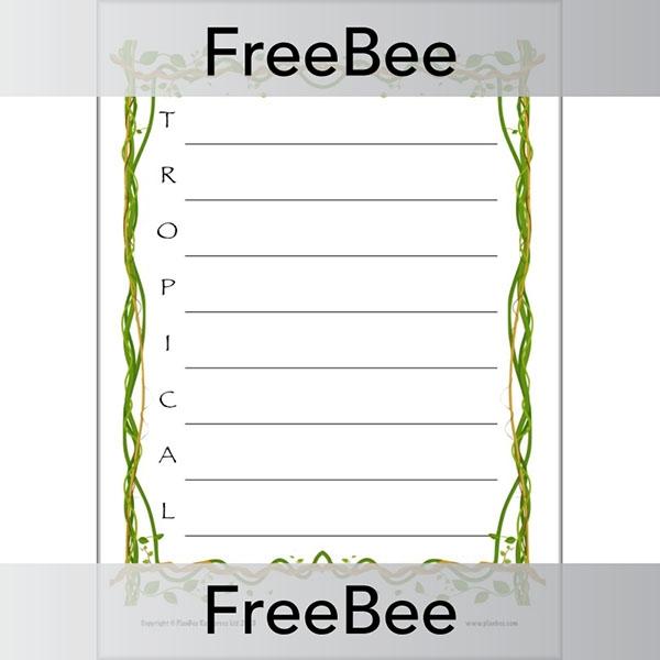 PlanBee Rainforest Acrostics | PlanBee FreeBees