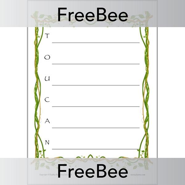 PlanBee Rainforest Acrostics | PlanBee FreeBees