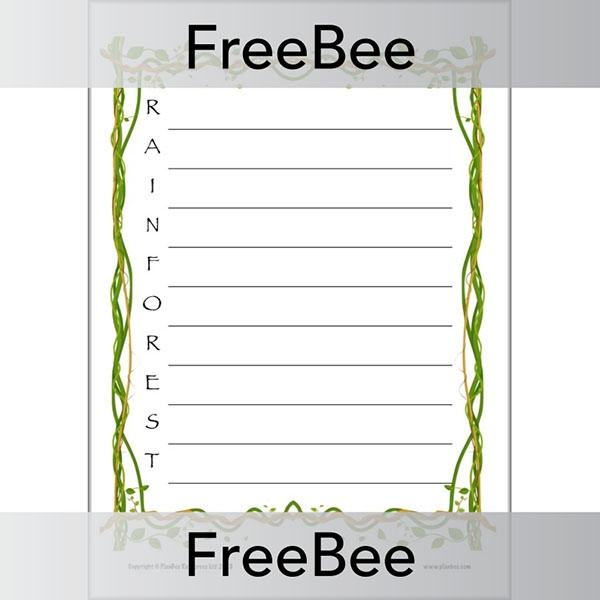 PlanBee Rainforest Acrostics | PlanBee FreeBees