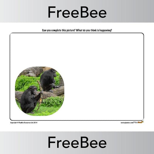 PlanBee Rainforest Animals 'Finish the Picture' | PlanBee FreeBees