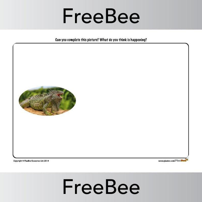 PlanBee Rainforest Animals 'Finish the Picture' | PlanBee FreeBees