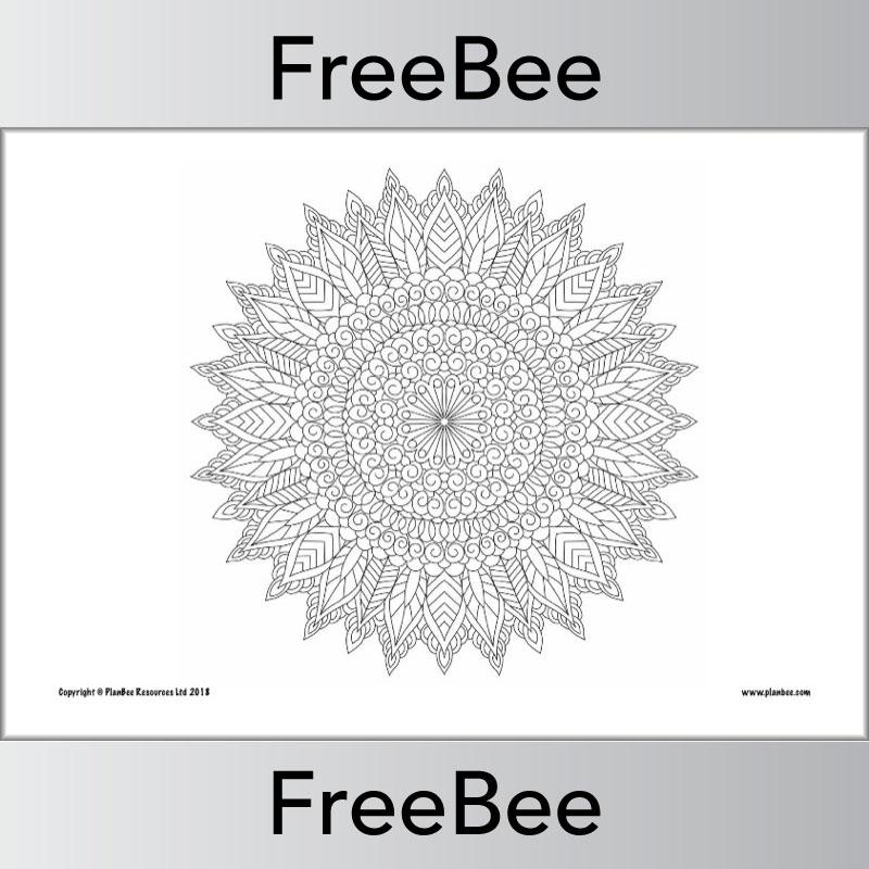 Free Rangoli Patterns to Colour for Diwali by PlanBee