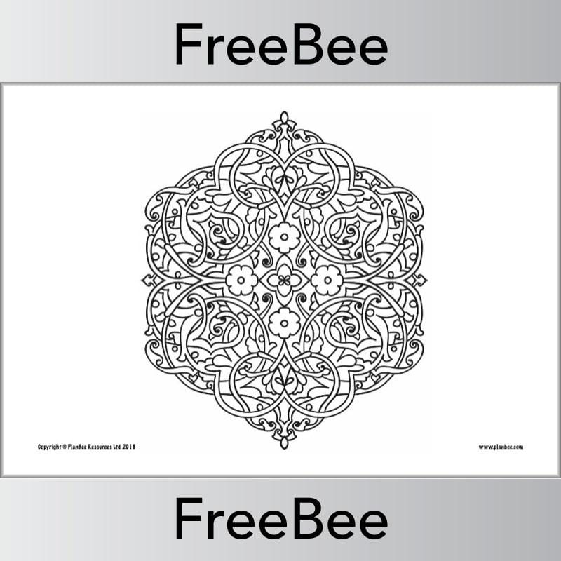 PlanBee Rangoli Colouring Patterns for Diwali