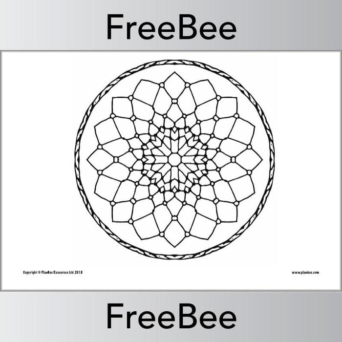 Free Rangoli Patterns to Colour for Diwali by PlanBee