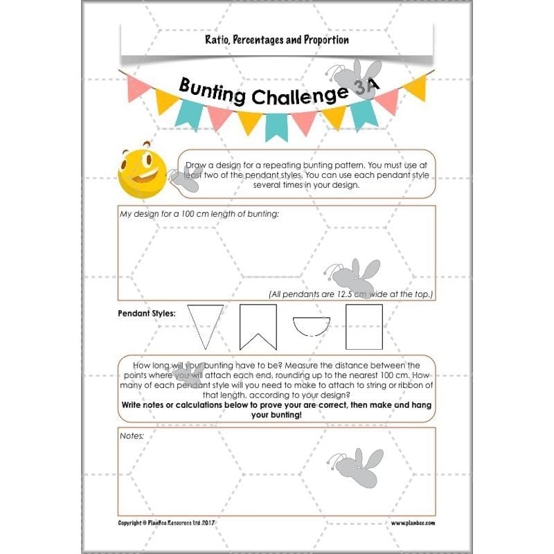 PlanBee Ratio, Percentages and Proportion: Year 6 Maths