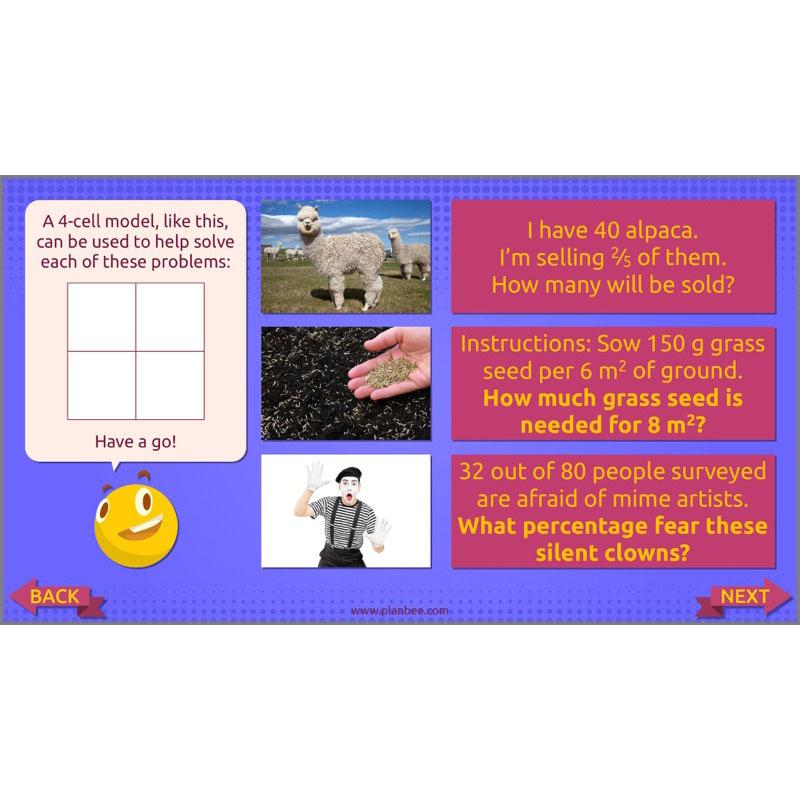 PlanBee Ratio, Percentages and Proportion: Year 6 Maths