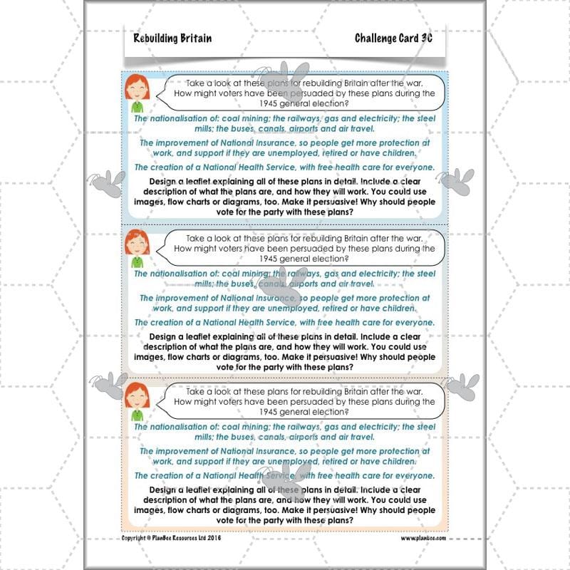 PlanBee Rebuilding Britain - WW2: Primary History Lessons for KS2