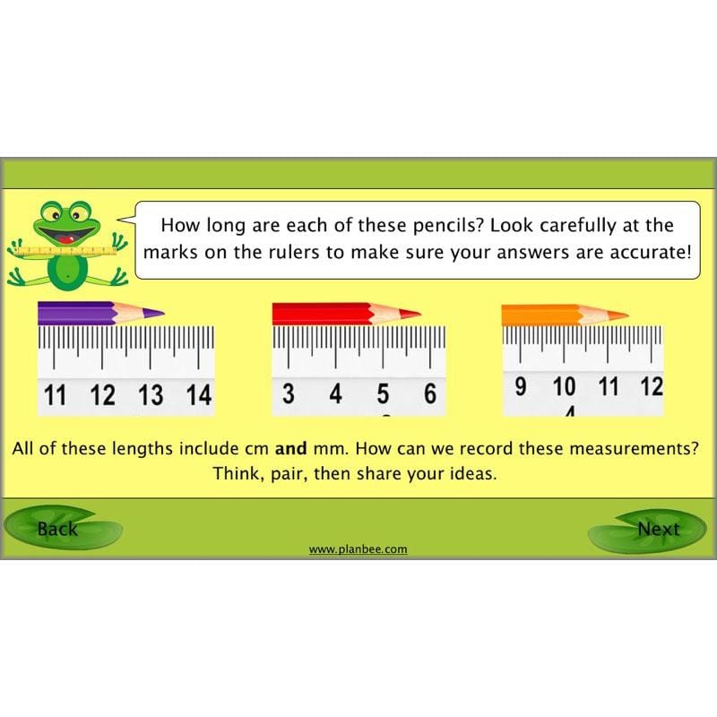 PlanBee Recording Length - Measurement Maths Lessons for Year 4