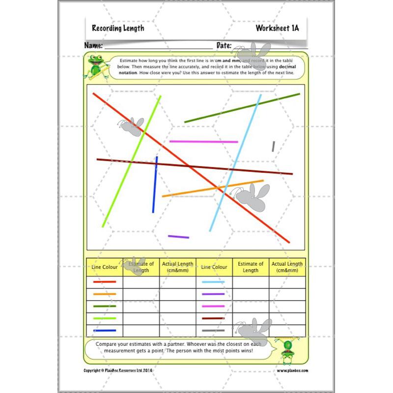 PlanBee Recording Length - Measurement Maths Lessons for Year 4