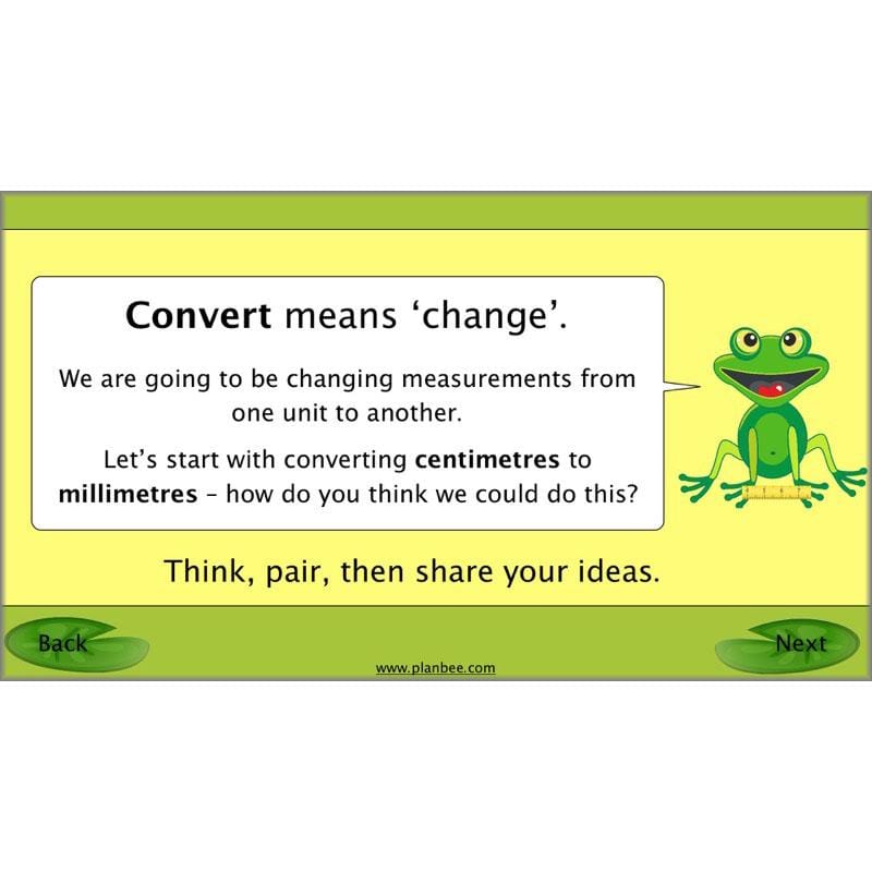 PlanBee Recording Length - Measurement Maths Lessons for Year 4