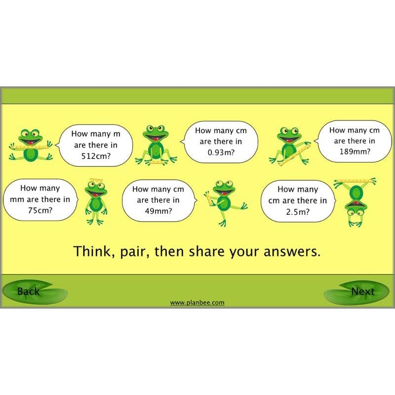 PlanBee Recording Length - Measurement Maths Lessons for Year 4