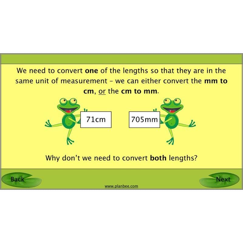 PlanBee Recording Length - Measurement Maths Lessons for Year 4