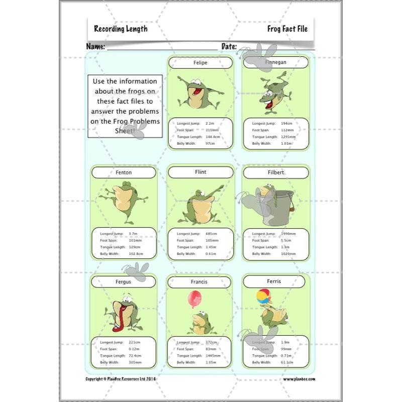 PlanBee Recording Length - Measurement Maths Lessons for Year 4