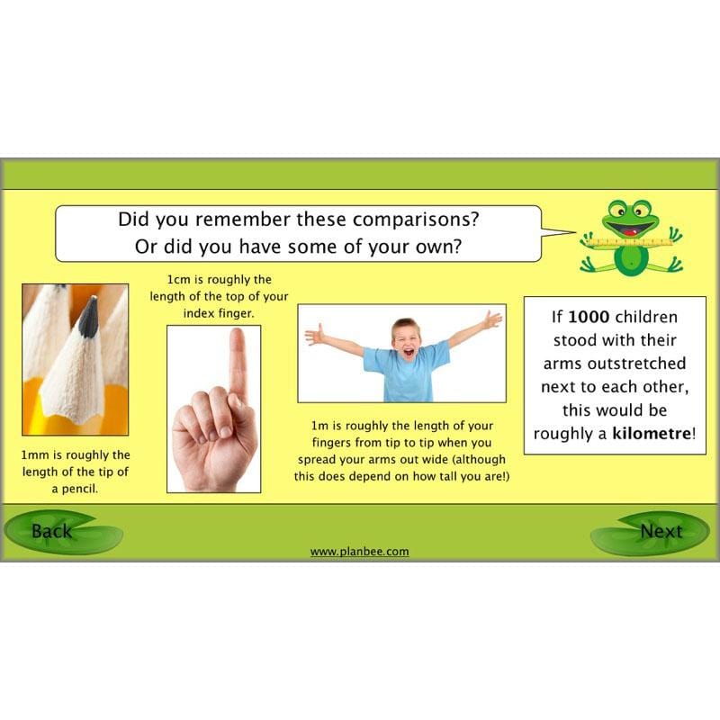 PlanBee Recording Length - Measurement Maths Lessons for Year 4