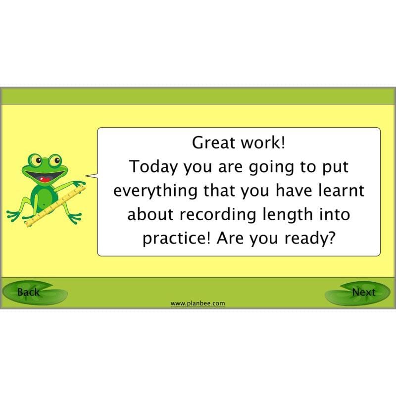 PlanBee Recording Length - Measurement Maths Lessons for Year 4