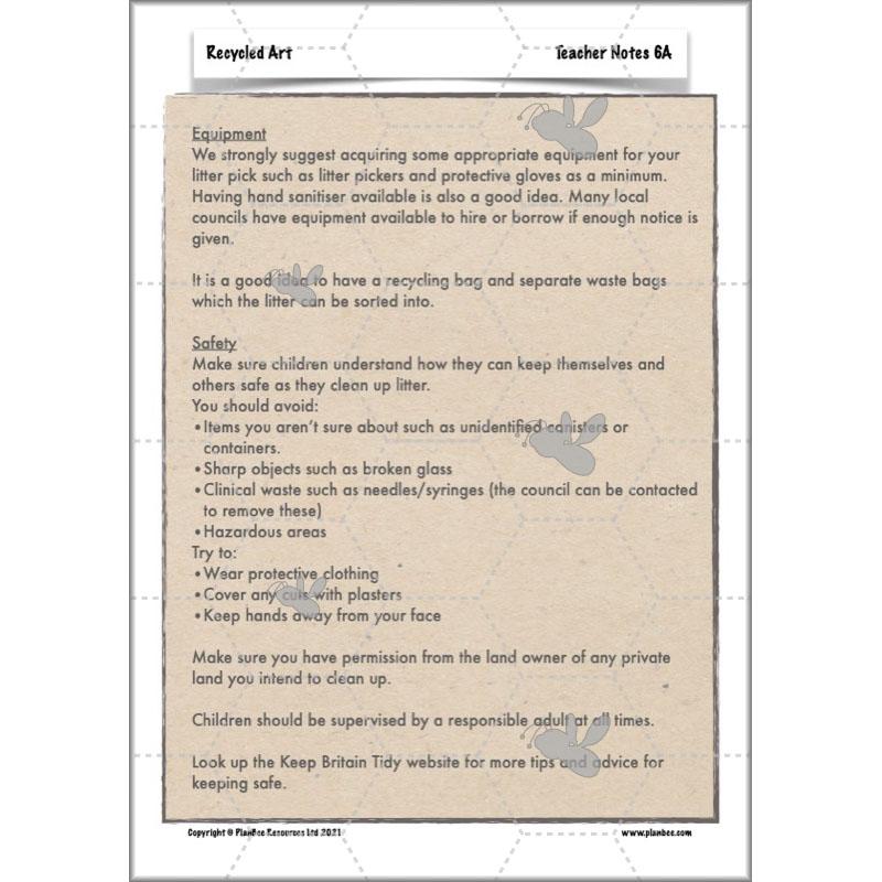 PlanBee Recycled Art Lessons for KS2 | PlanBee Art