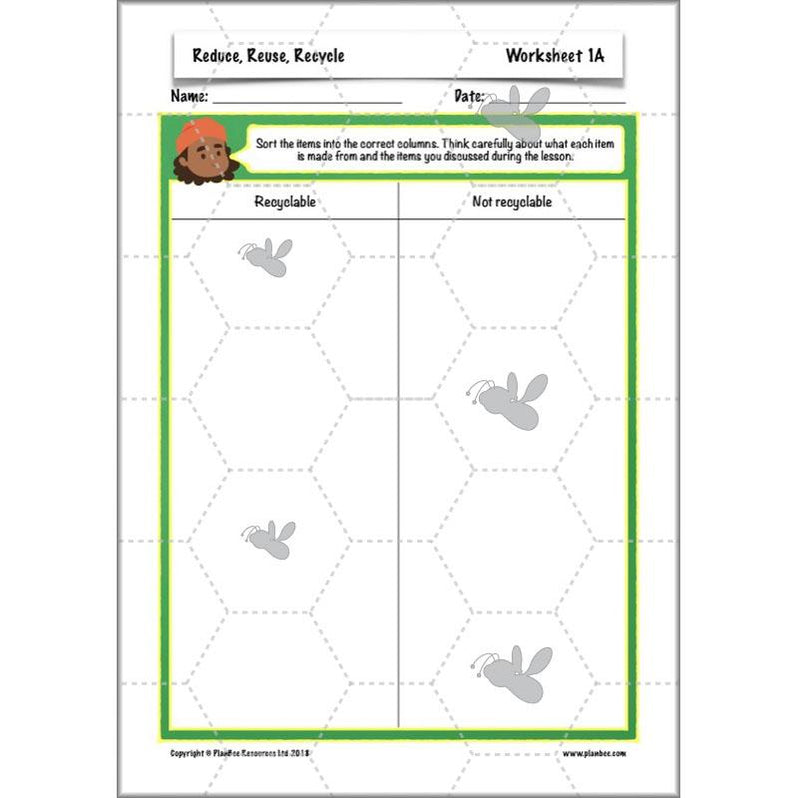 Reduce, Reuse, Recycle | Recycling KS2 ESR by PlanBee