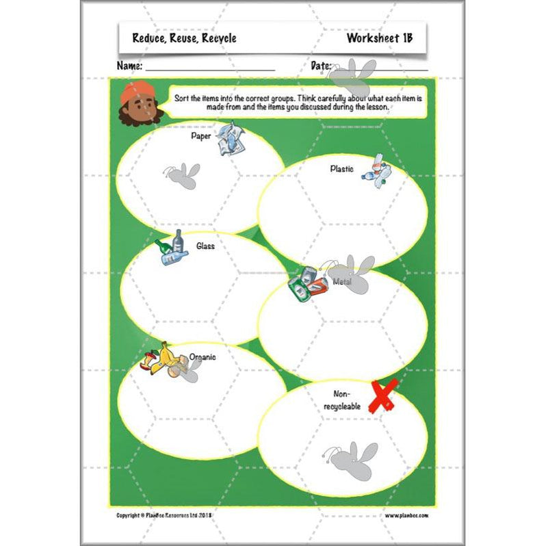 Reduce, Reuse, Recycle | Recycling KS2 ESR by PlanBee
